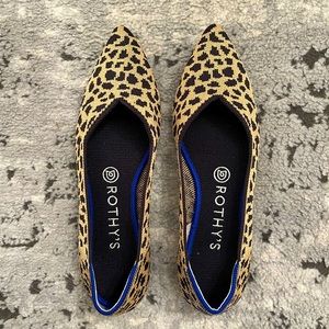Rothy’s The Point Flat — Cheetah Leopard Print (retired)